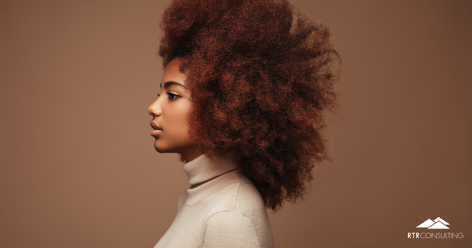 woman with curly large hair